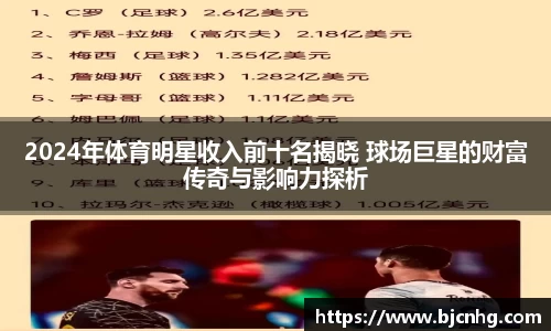 2024年体育明星收入前十名揭晓 球场巨星的财富传奇与影响力探析
