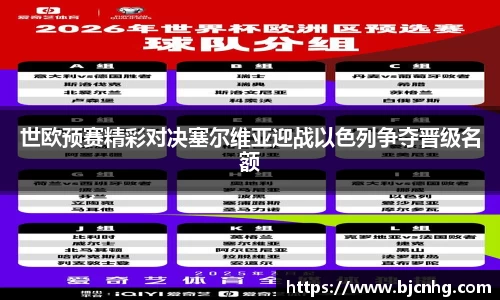 世欧预赛精彩对决塞尔维亚迎战以色列争夺晋级名额